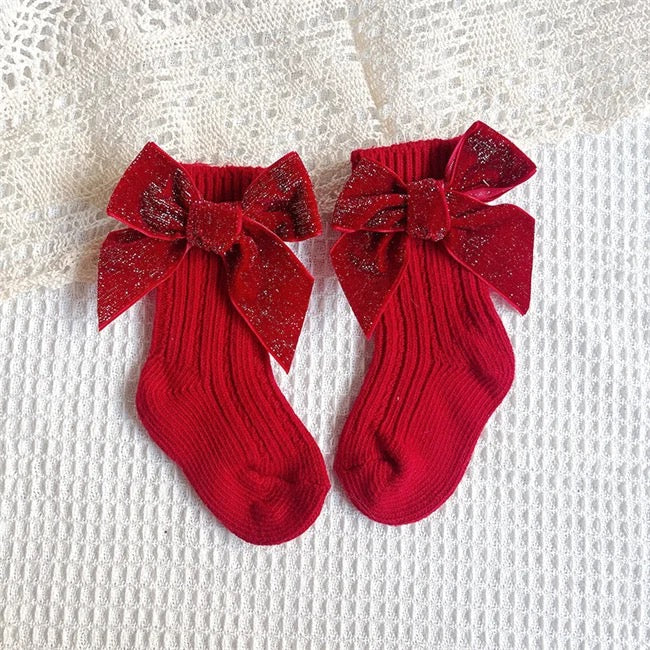 Red Bow Socks