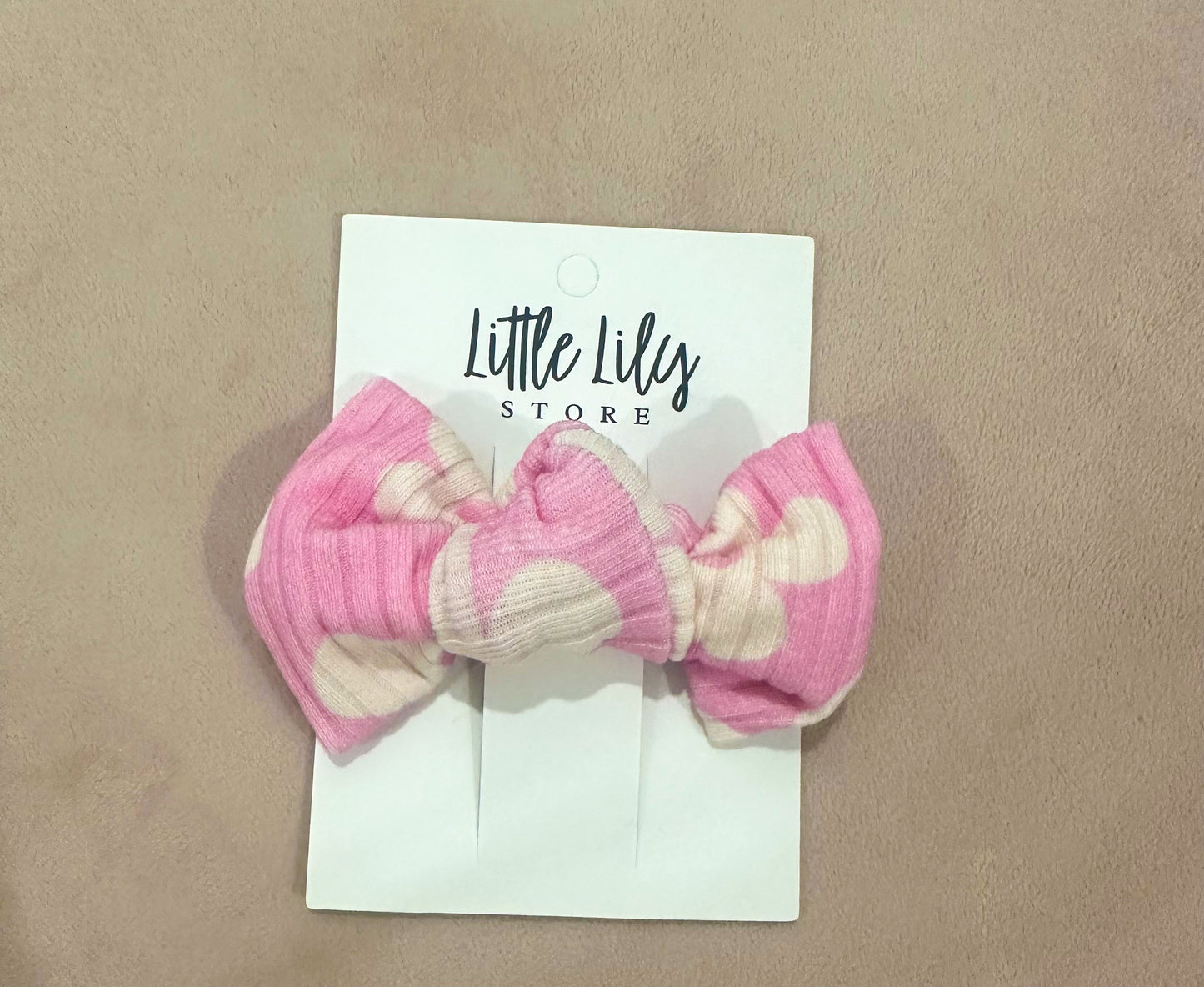 Daisy Pink Mini Bow