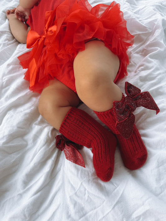 Red Bow Socks